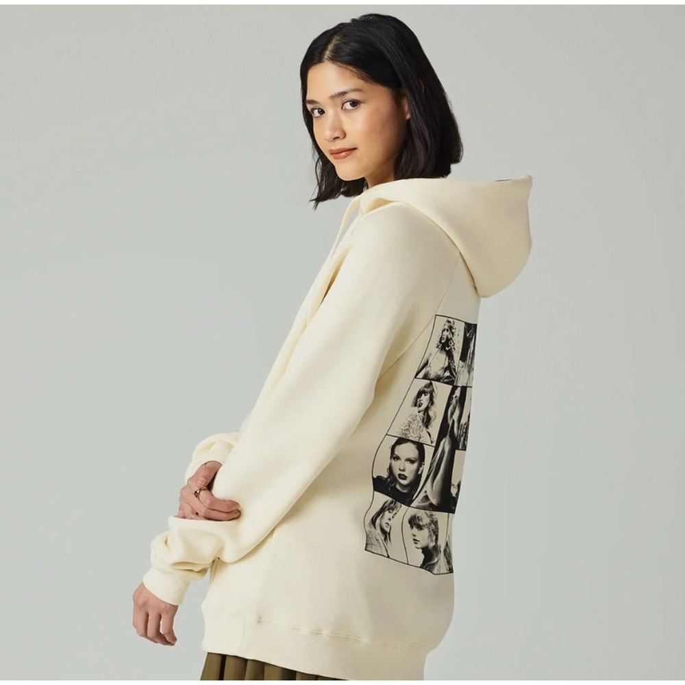 Taylor Swift The Eras Tour Hoodie Sweatshirt‎ Cream Color 3XL Oversized Pullover